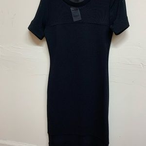 Black curve body dress